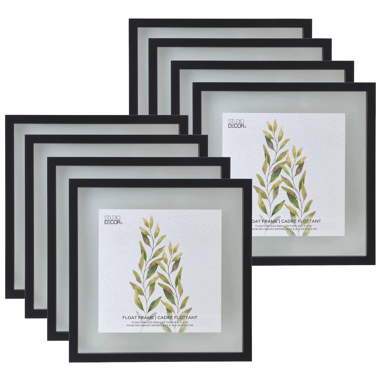 8 Pack: Black Float Frame by Studio Décor®